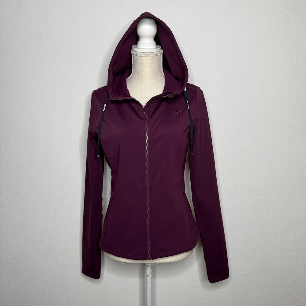 P.E Nation Jacket Agility Test Potent Purple Hood Thumb Holes Logo Size L